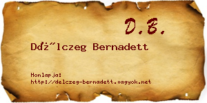 Délczeg Bernadett névjegykártya